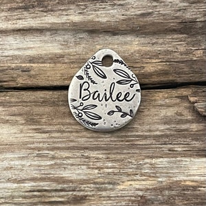 Mini Dog Tag, Dog Tag for Dogs, The Grove, Mini Tag, Personalized Dog Tag, Cat Tag, Kitty Tag, Pet Tag, Custom, Metal Hounds Mini