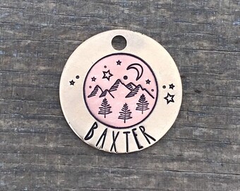 Dog Tag, Pet Id Tag, Two Tone Dog Tag, Baxter Ridge, Dog Tags for Dogs, Dog Tags, Dog ID Tag, Personalized Dog Tag, 1 1/4”
