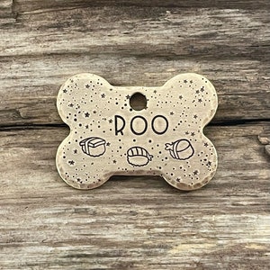 Dog Tag, Dog Tags for Dogs, Food Dog Tag, Dog Bone Tag, Dog Bone, Personalized Dog Tag, Custom Dog Tags, The Sashimi image 1