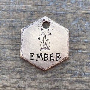 Dog Tag for Dogs, Pet Tag, Dog Tag for Collar, Dog Tag Personalized, Dog Collar Tag, Puppy ID Tag, Cat ID Tag, The Camp Fire