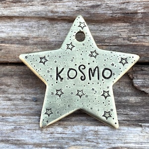 Dog Tags, Dog Tag for Dogs, Dog Collar Tag, Pet ID Tag, Personalized Dog Tag, Star Dog Tag, Star Dog ID Tag, Metal Hounds, Supernova
