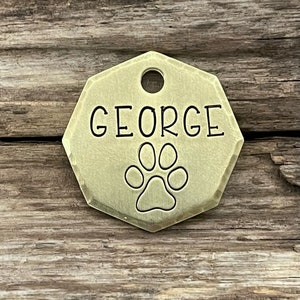 Dog Tag, Dog Tags for Dogs, The Maine Paw, Dog Tags, Pet Id Tag, Paw Print, Dog Paw, Personalized, Custom Dog Tag, Dog Collar Tag