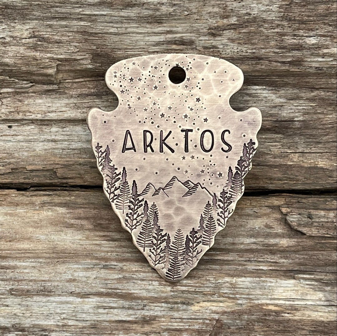 Dog Tag for LARGE Dogs Dog Tags LARGE Arrowhead Dog Tag Etsy