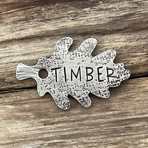 Dog Tag, Eichenblatt, Dog Tags für Hunde, personalisierte Dog Tag, Pet Id Tag, Custom Dog Tag, Metal Hounds