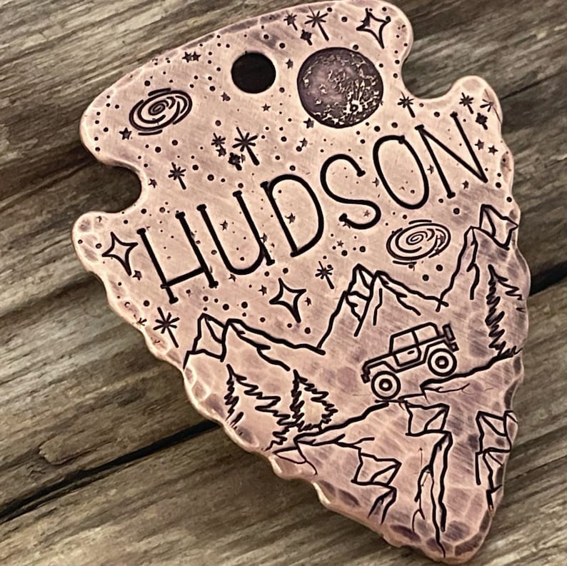 Dog Tag for LARGE Dogs Dog Tags LARGE Arrowhead Etsy