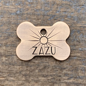 Dog Tag, Dog Tags for Dogs, Here Comes the Sun, Dog Tags, Dog Bone, Personalized Dog Tag, Custom Dog Tags