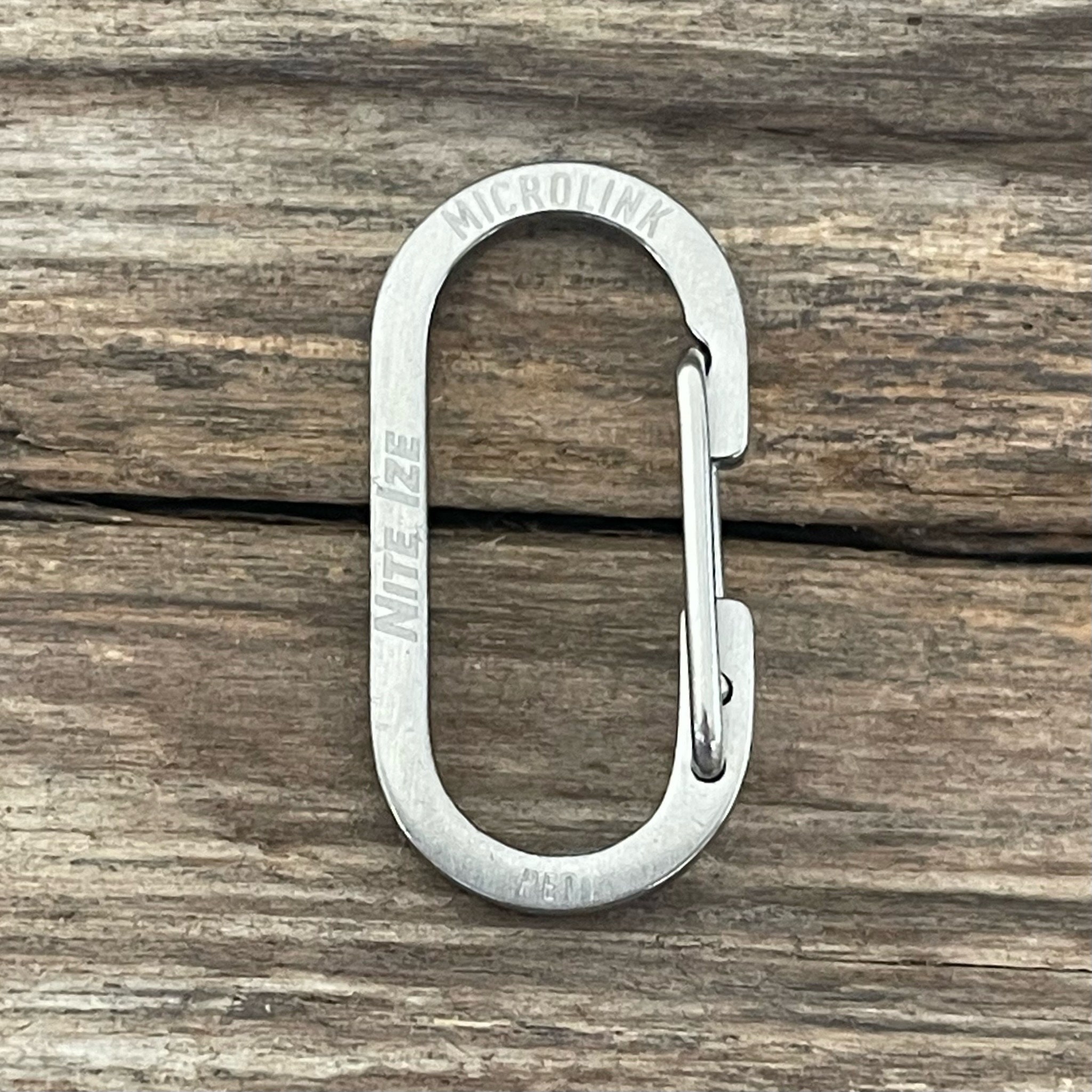 SMALL Silver Rubit Easy Change Dog Tag Clip Quick Change Carabiner Pet Tag  Attachment 