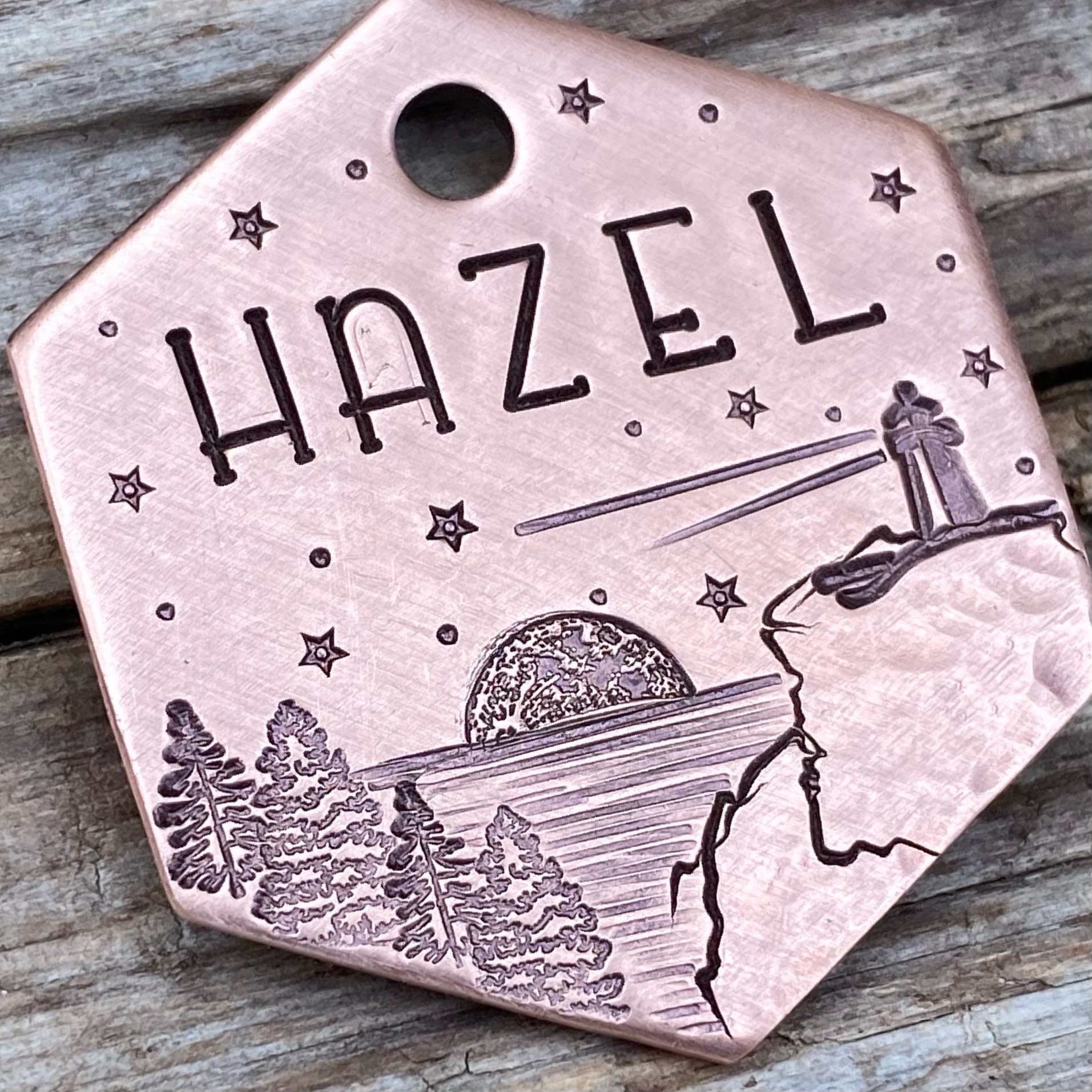 Dog Tags Dog Tags for Dogs Moonlit Harbor Dog Tag With | Etsy