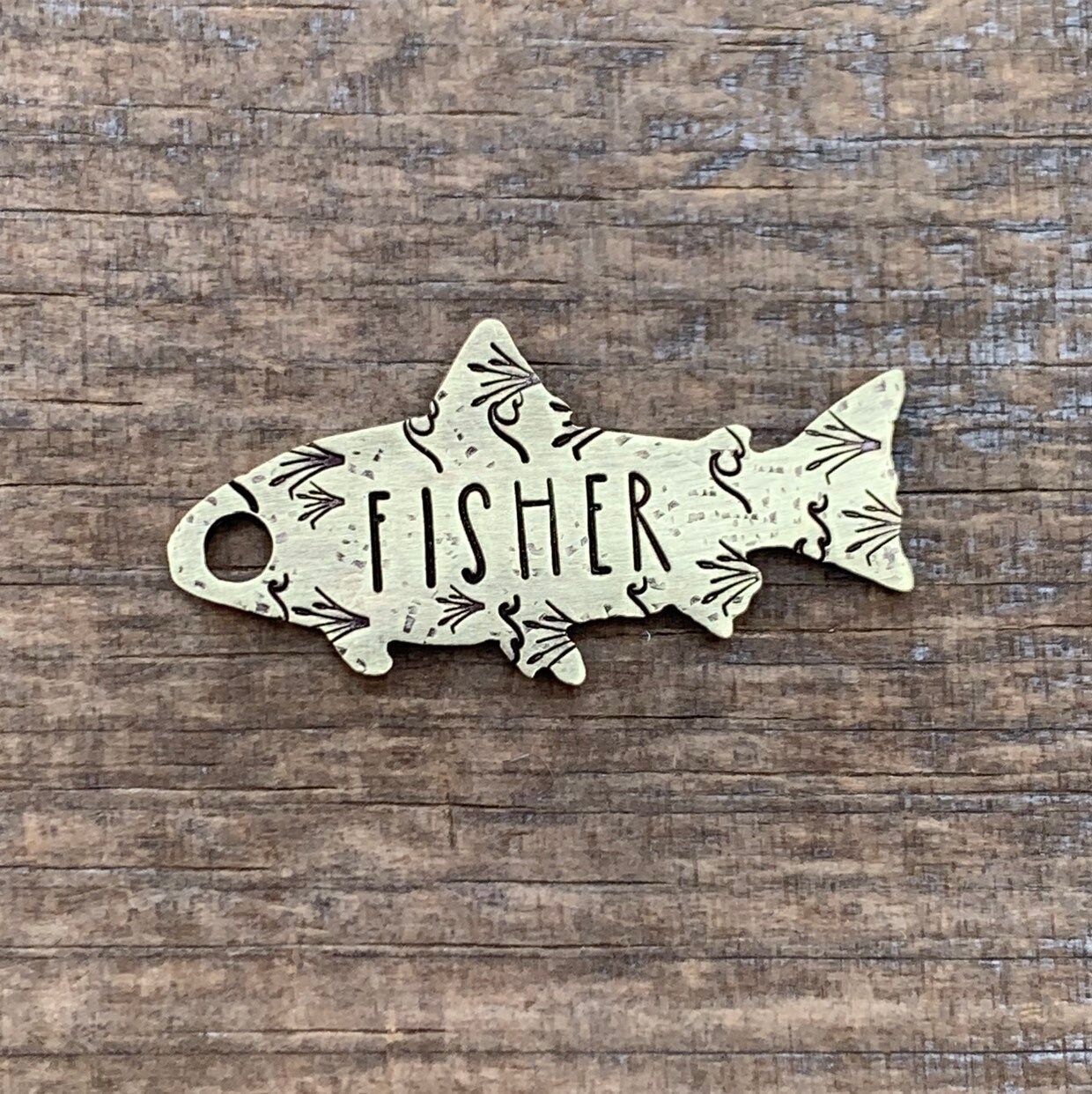 Fish shaped dog tag Outlet