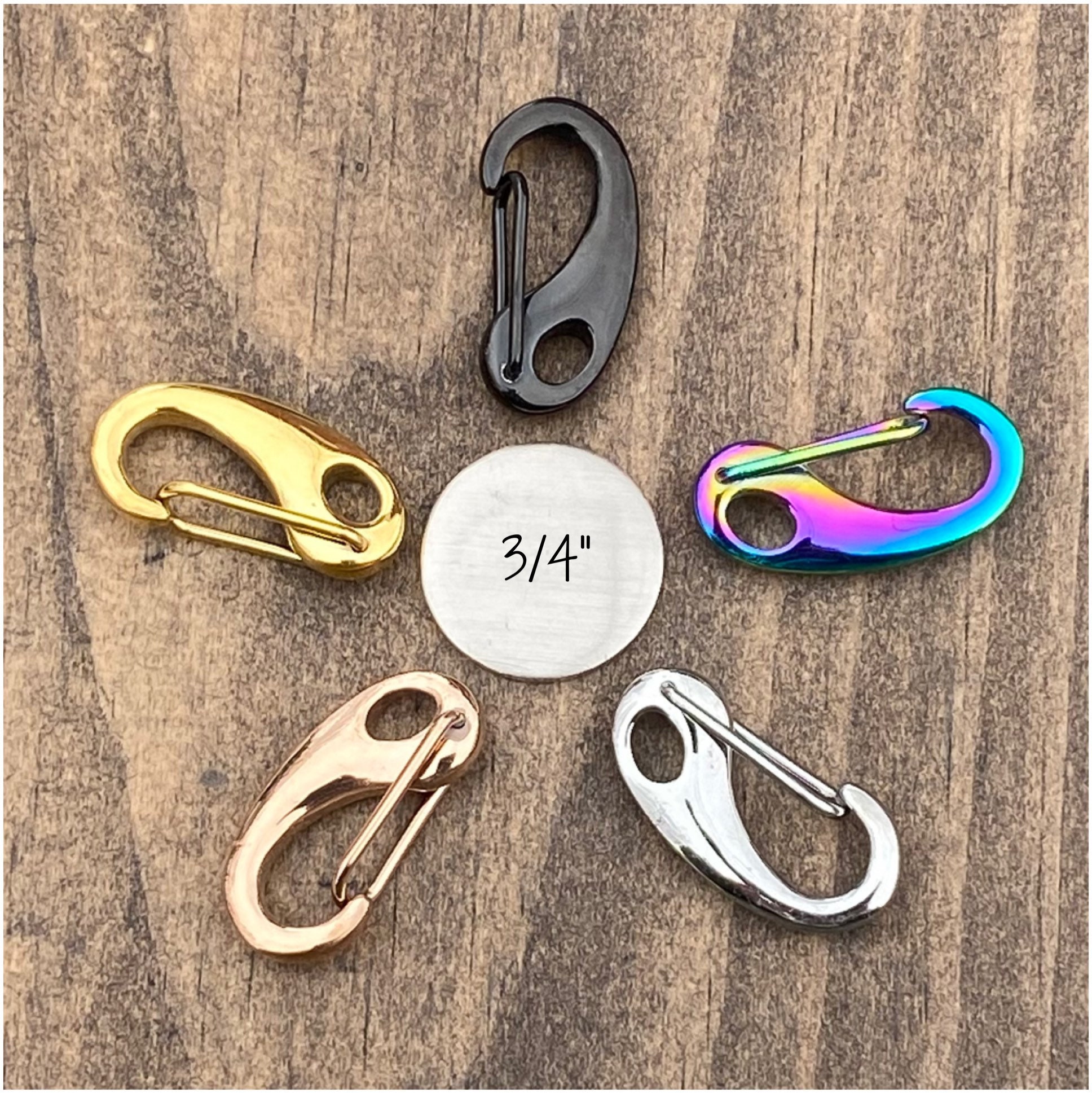 3PCS Stainless Steel Dog Collar Rings for Tags Pet Tag Clip Dog