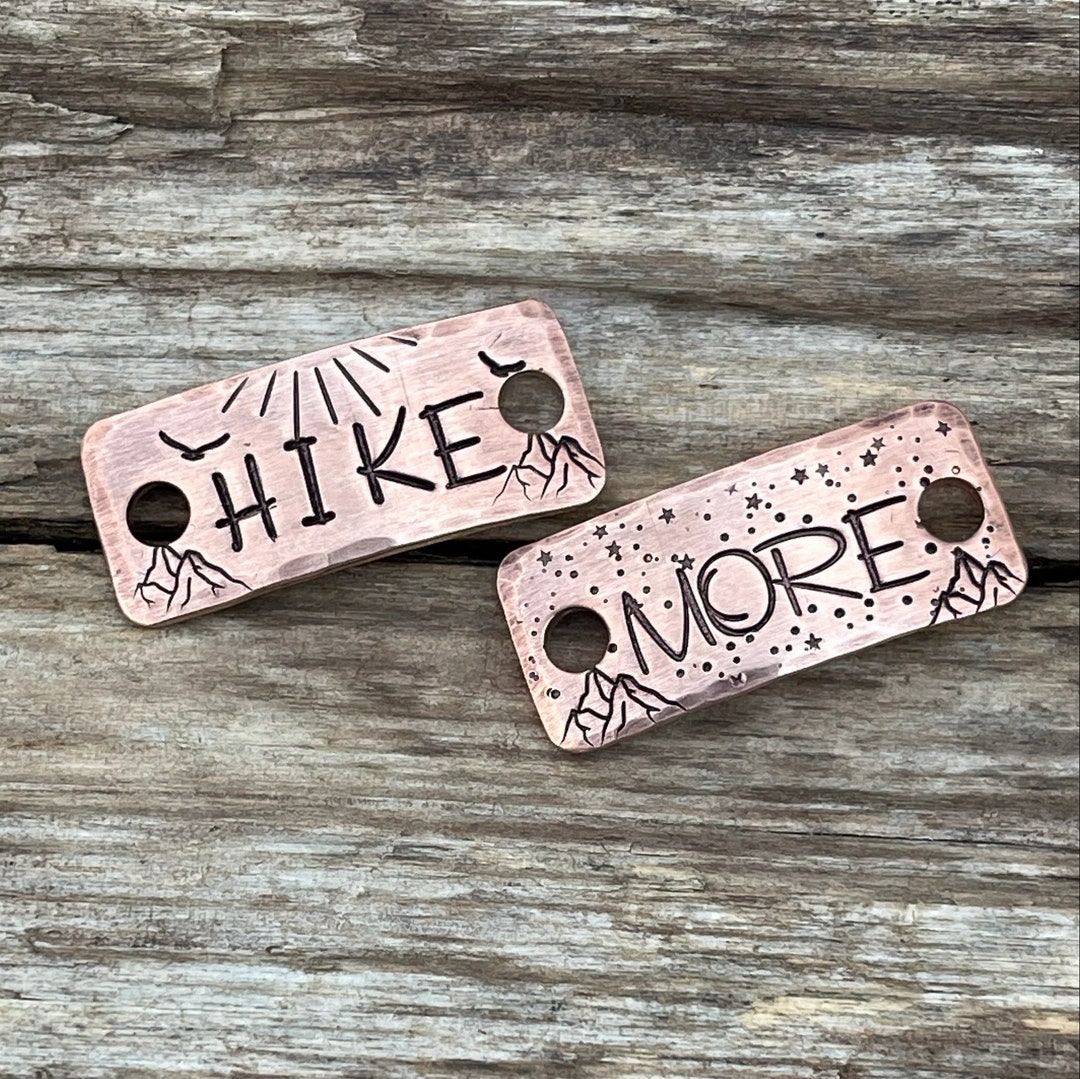 Shoelace Tags Hand Stamped Metal Hounds Custom Etsy