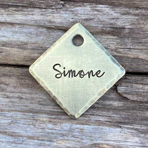 Dog Tag for Dogs, Dog Tag, Pet Tag, The Essential, Personalized, Pet Id Tag, Hand Stamped Dog