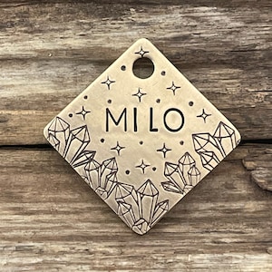 Dog Tag, Dog Tags for Dogs, Dog Tags, Pet Id Tag, Personalized Dog Tag, The Crystallite, Crystals and Minerals Dog Tag