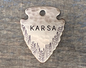 Dog Tag, Dog Tag for Dogs, Dog Tags, Arrowhead Dog Tag, Medium Arrowhead, The Landing, Personalized Dog Tag, Special Cut, 1 1/2 x 1 1/8”