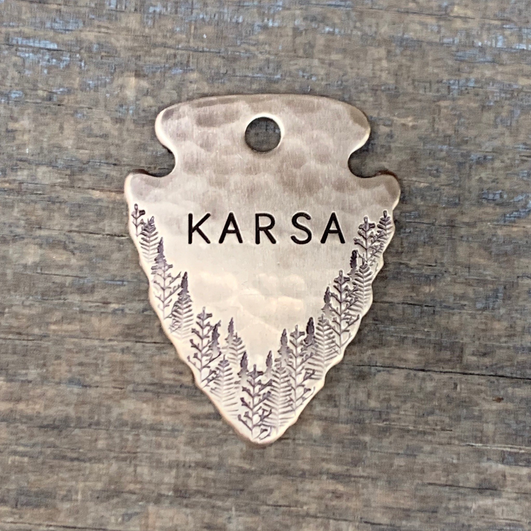 arrowhead dog tag