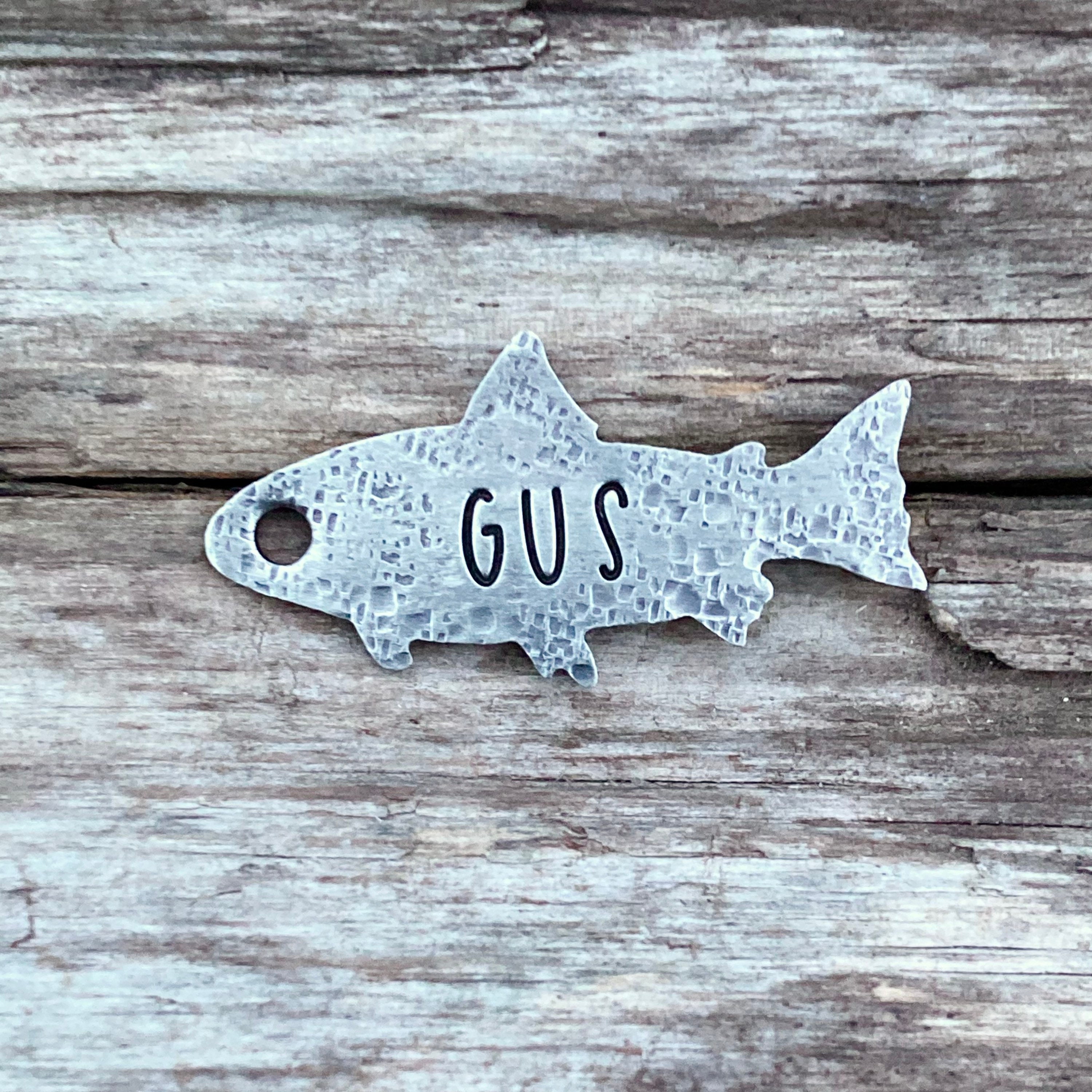Fish shaped dog tag Outlet