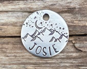Personalized Dog Tag, Dog Tag, Dog Tags for Dogs, Dog Tags, The Milky Way, Dog Tag with Stars, Pet Id Tag, Metal Hounds