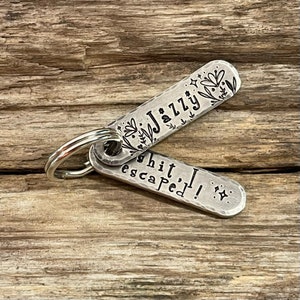 Dog Tag for Dogs, Oblong Dog Tag, Custom Pet ID, Personalized Pet Tags, Sh!t, I Escaped!