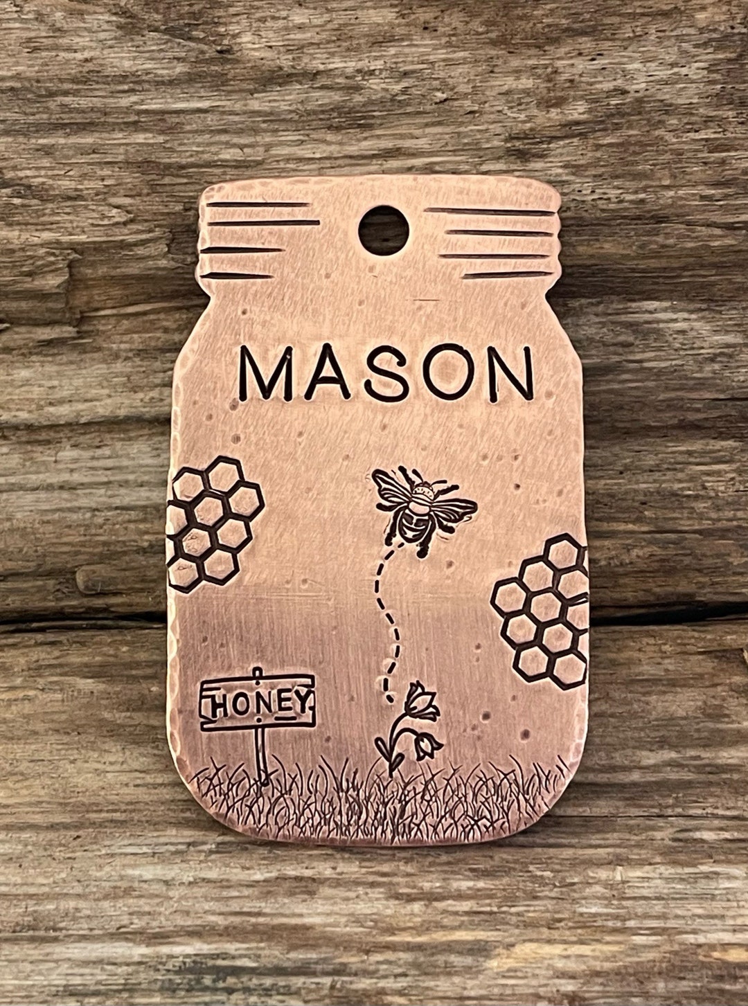Dog Tag for LARGE Dogs Dog Tags Large Mason Jar Shape Etsy