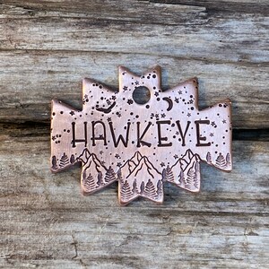 Dog Tag, Dog Tag for Dogs, Southwestern, Pet ID Tag, Dog Collar Tag, Hand Stamped Dog Tag, Custom, Southwest Star