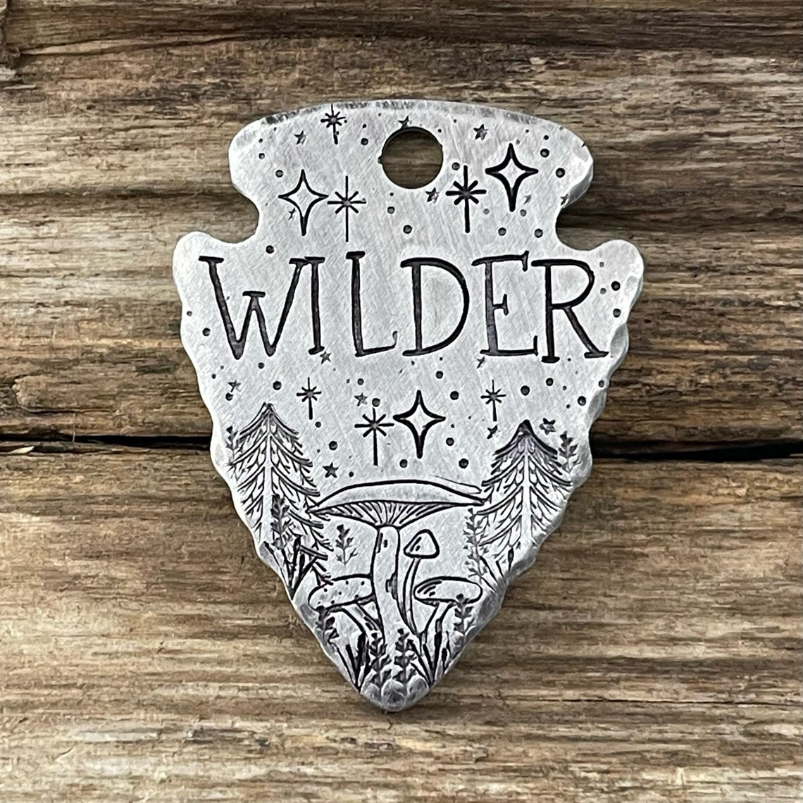 Arrowhead Dog Tag Pet ID Tag Dog Tag for Dogs Mushrooms - Etsy