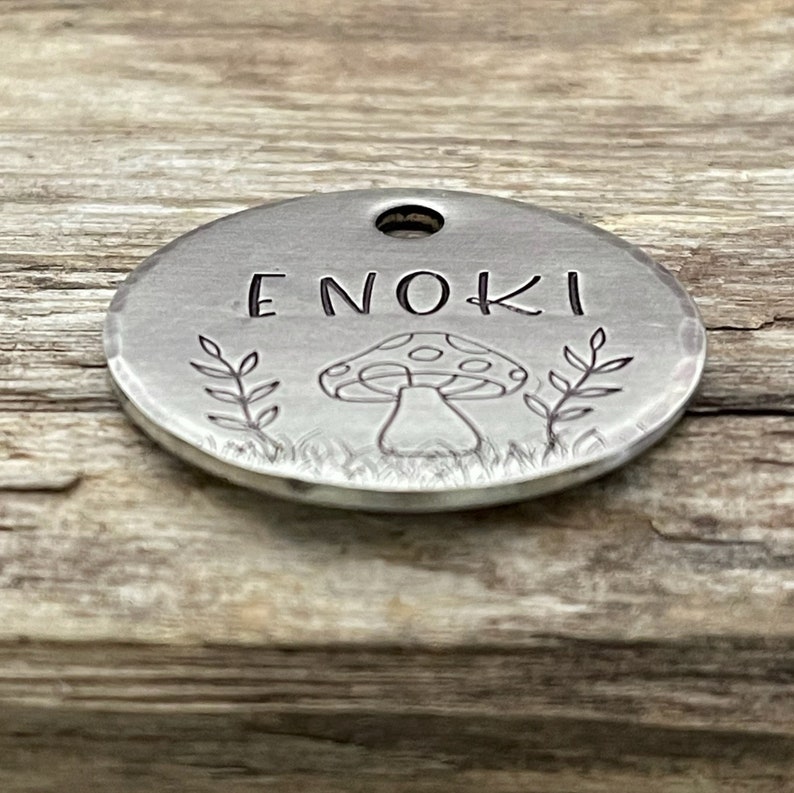 Dog Tags for Dogs Mushroom Dog Tags Dog ID Floral Tag Pet Etsy