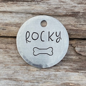 Dog Tag, Dog Tags for Dogs, Dog Tags, Pet Id Tag, Dog Bone, Personalized, Custom Dog Tag, Dog Collar Tag