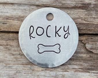 Dog Tag, Dog Tags for Dogs, Dog Tags, Pet Id Tag, Dog Bone, Personalized, Custom Dog Tag, Dog Collar Tag