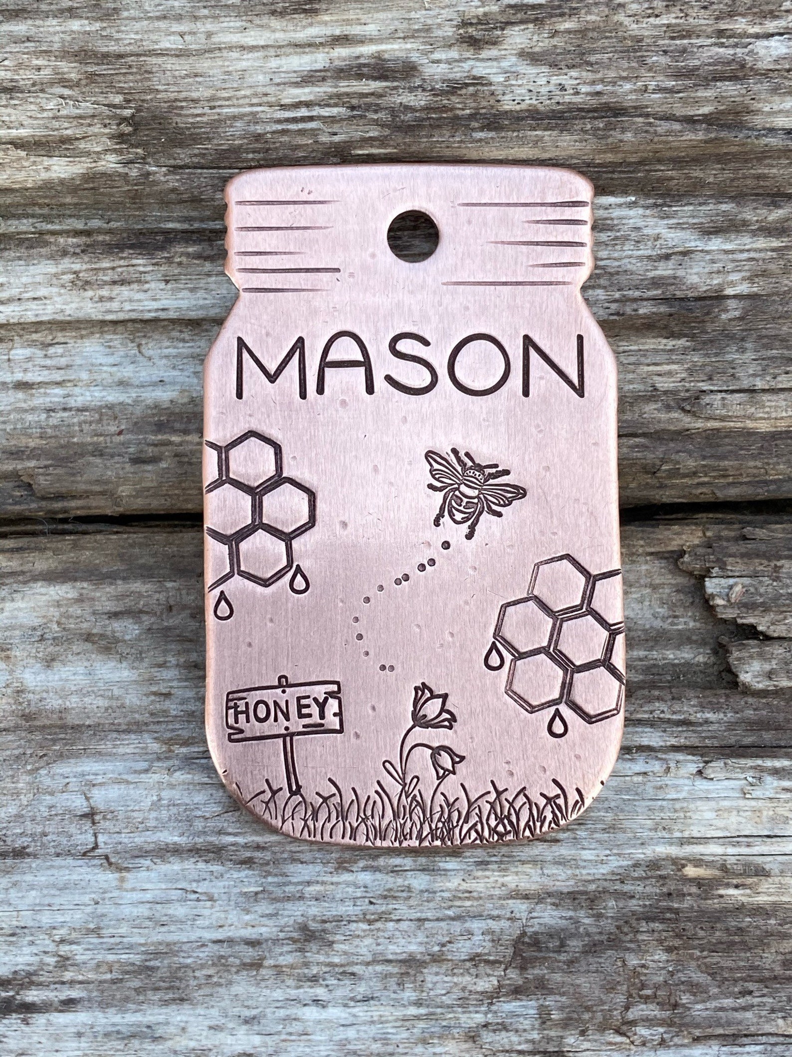 Dog Tag for LARGE Dogs Dog Tags Large Mason Jar Shape Etsy