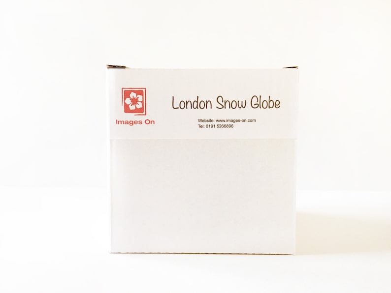 Snow Globe of London, Christmas decoration of water colour images of London, tower bridge, Big Ben, London Eye , the Shard, parliament image 3