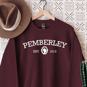 Pemberley Sweatshirt, Jane Austin Gifts, Pride and Prejudice, Book Lover Gift