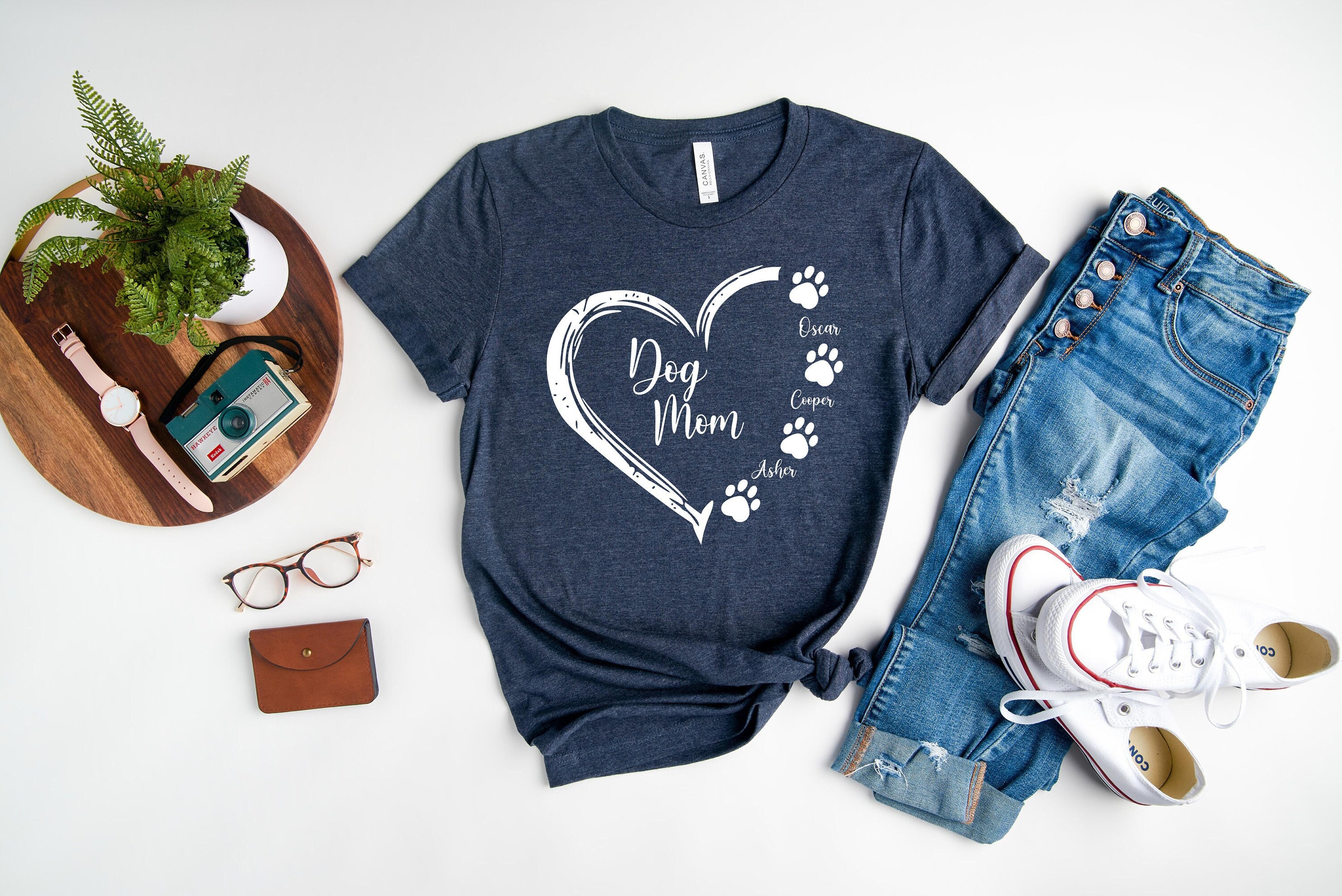 Custom Dog Mom Shirt Mother's Day Shirt Dog Lover Gift Etsy