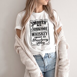 Smooth as Tennessee Whiskey Shirt Country Shirt Whiskey - Etsy