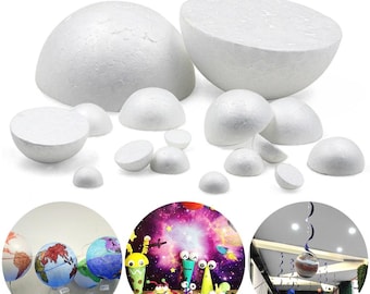 30mm Styrofoam Ball Polystyrene Poly Ball Modelling Sphere Decoration 50 Balls