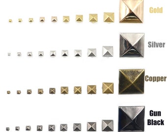 200pcs 12mm Pyramid Studs Rivet Spot Nickel for Punk Bag Cinte Laterrafia 200pcs 12mm Pyramid Studs Rivet Spot Nickel for Punk Bag Cinte Laterrafia