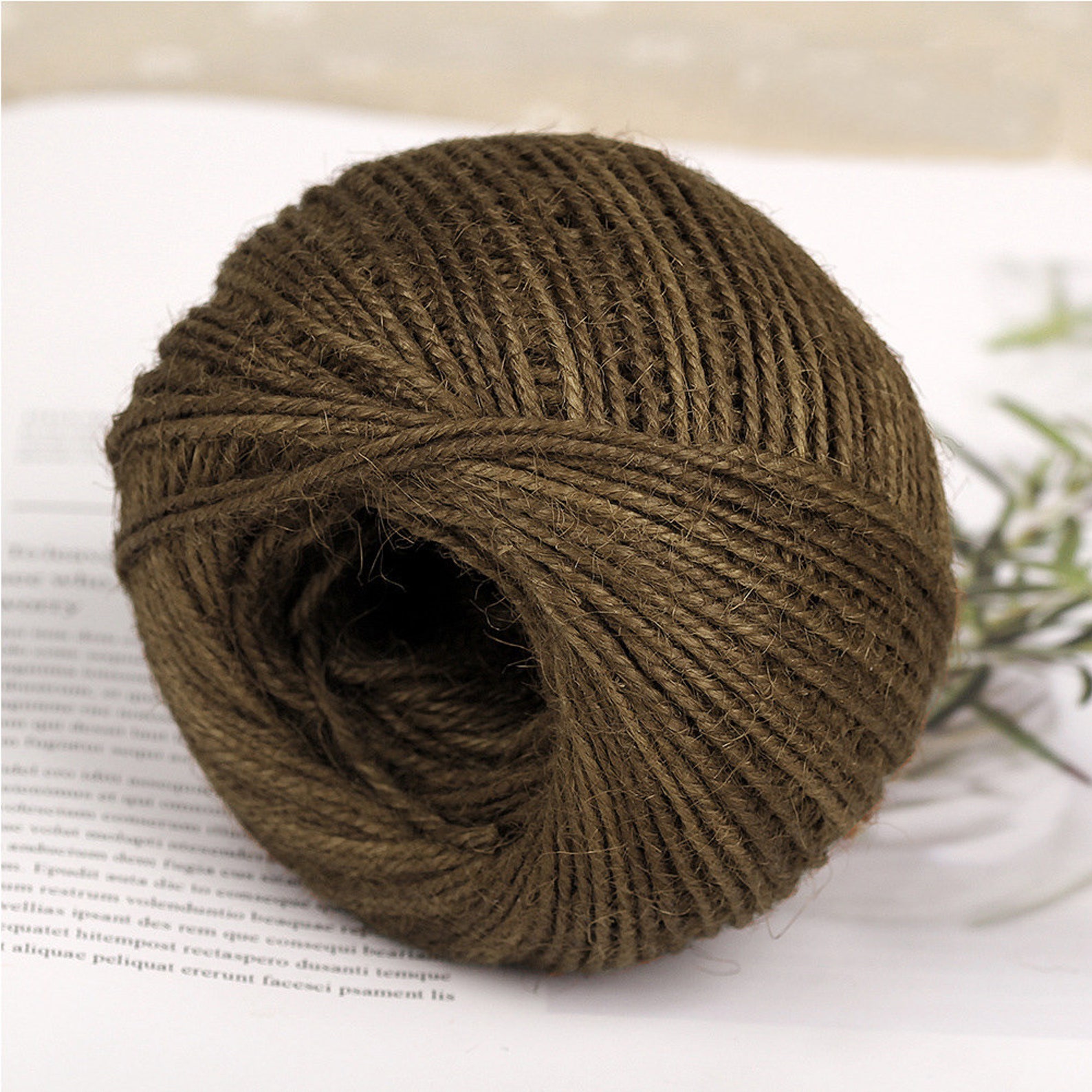 50M Burlap Rope Natural Jute Twine Burlap String Hemp Rope for Etsy