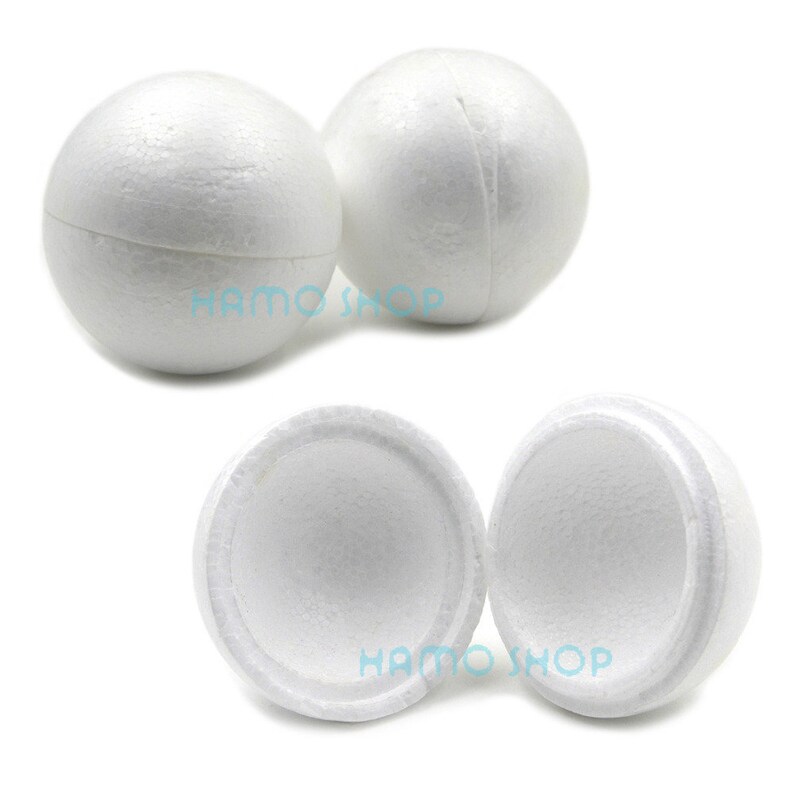 XMAS Hollow Polystyrene Styrofoam Foam Ball Round DIY Craft Etsy