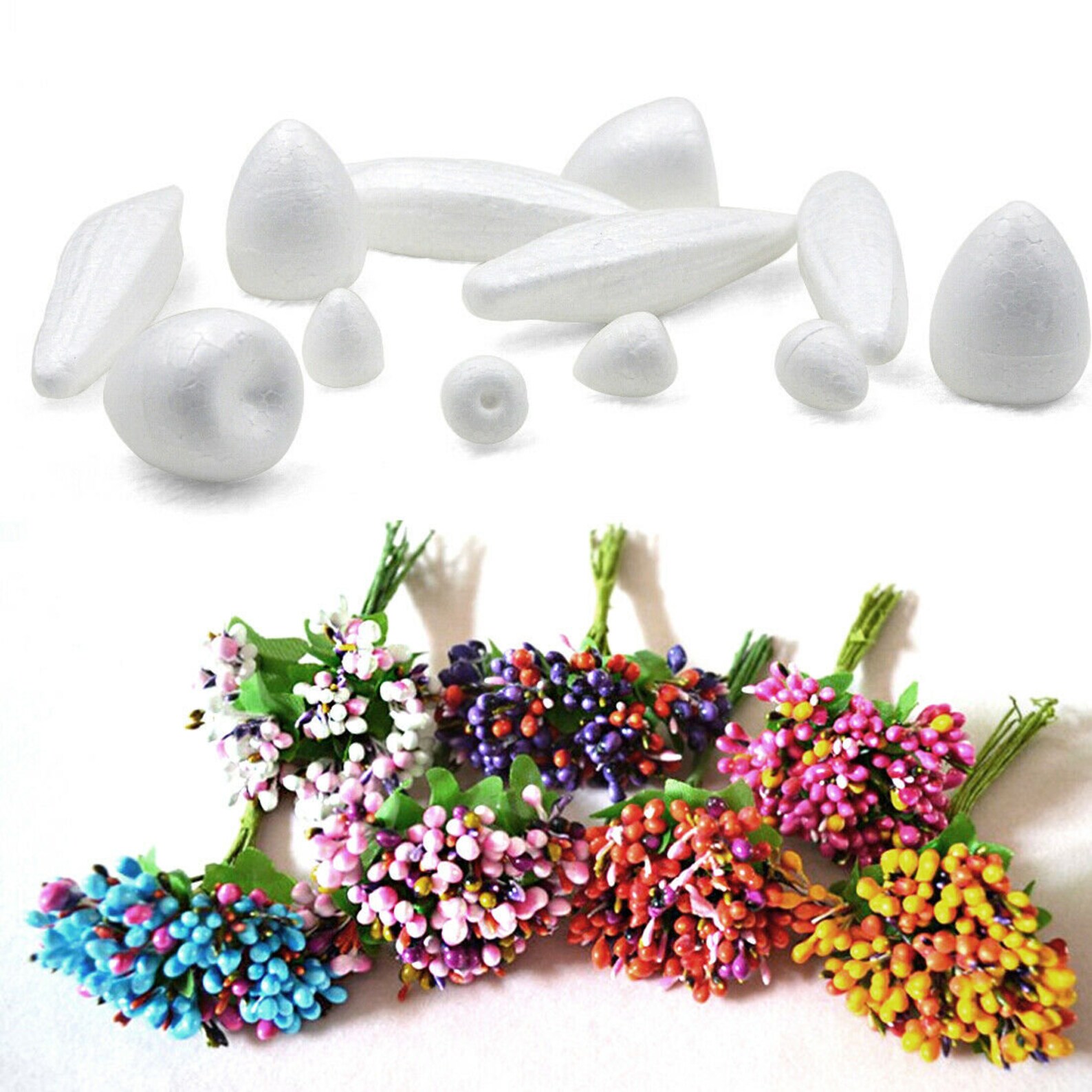 Flower Polystyrene Styrofoam Foam Rose Buds DIY Accessory Etsy