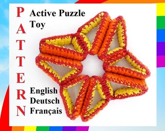 Crochet pattern active puzzle toy Fidget sensory toy pattern