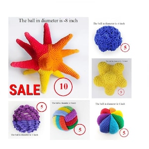 Crochet  Sensory Ball Sale Montessori Baby Toy Sale