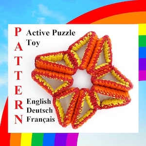 Crochet pattern active puzzle toy Fidget sensory toy pattern