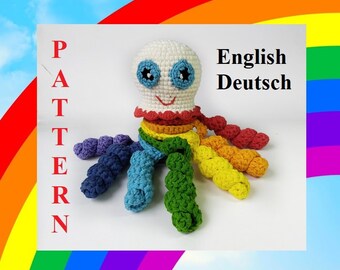 Patrón de ganchillo Apilamiento de medusas Montessori juguetes autistas para niños pequeños Patrón de juguete Silent Stack
