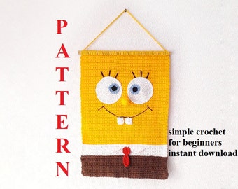 Crochet Pattern wall hanging decor Kids room wall decor crochet pattern