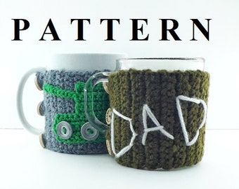 Pattern crochet cup cozy sleeve Tea cup mug cozy crochet Crochet coffee cup cozy pattern