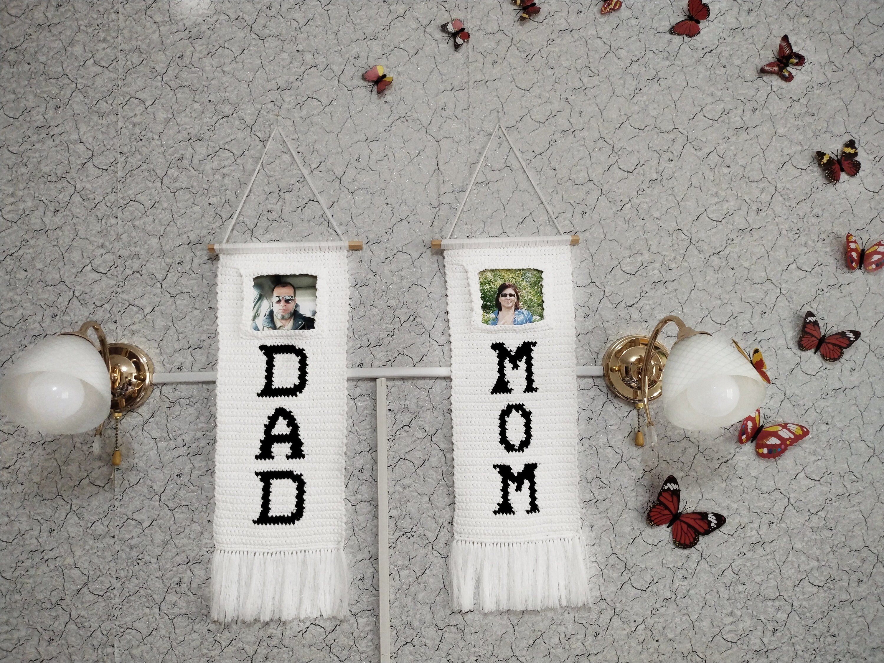 Crochet Pattern Wall Hanging Decor Dad Wall Decor Pattern - Etsy