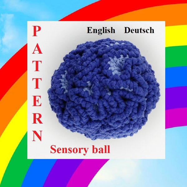 Crochet Pattern Sensory Ball, Montessori Baby Toy, Crochet Pattern soft ball #1