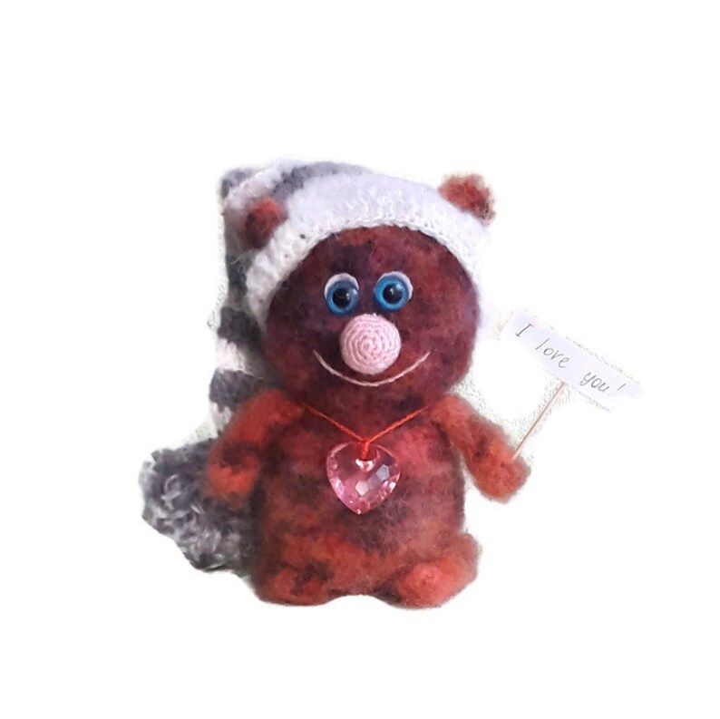 Christmas Easter birthday mother/'s day gift Red cat in hat crochet best gift for every day
