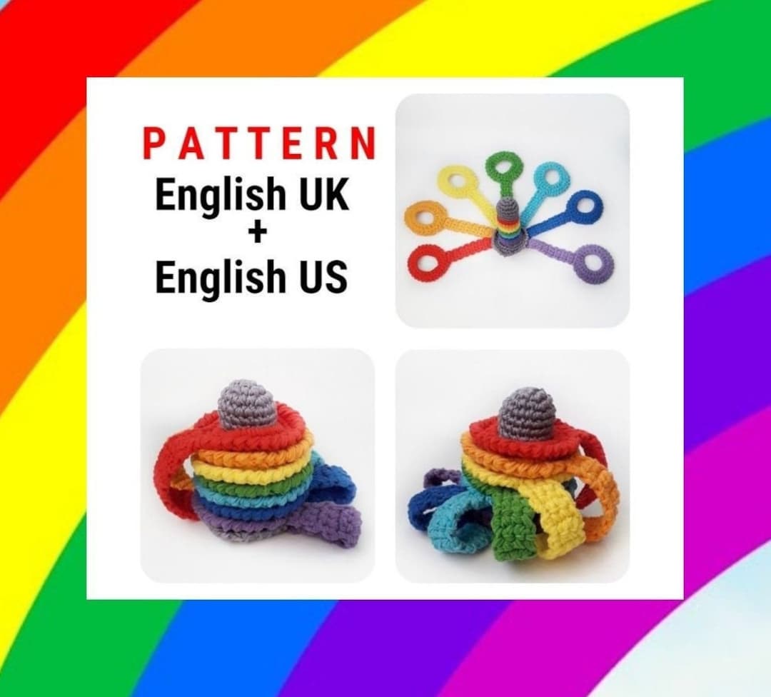 Pattern Montessori and Waldorf Eco Toy Pattern Rainbow Pyramid With ...