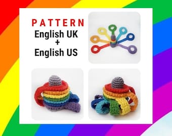 Muster Montessori und Waldorf Öko Spielzeug Muster Regenbogen Pyramide mit Ringen Baby Shower einfaches Muster Stapelspielzeug