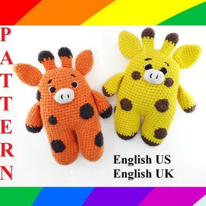 Haakpatroon Amigurumi giraf Knuffel giraf haakpatroon